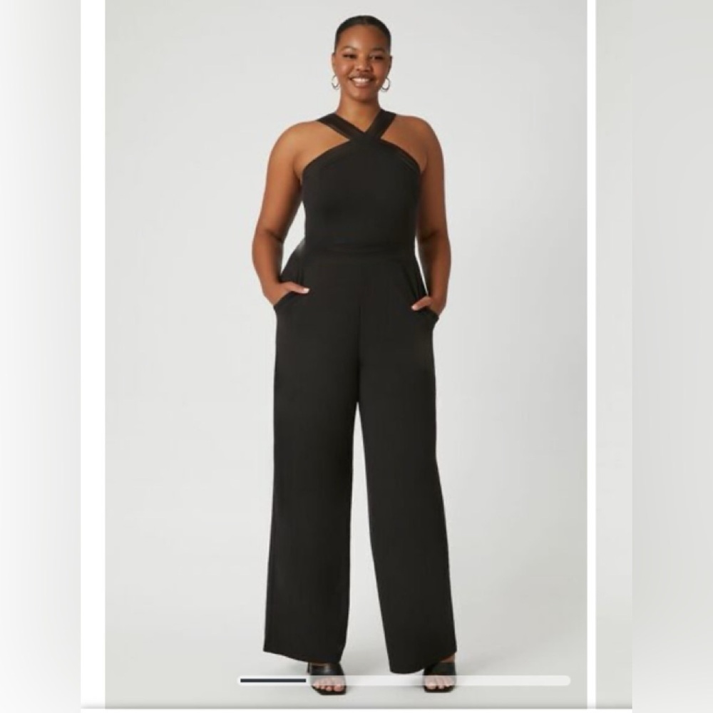 Forever 21 Black Halter Neck Jumpsuit NWT​​​